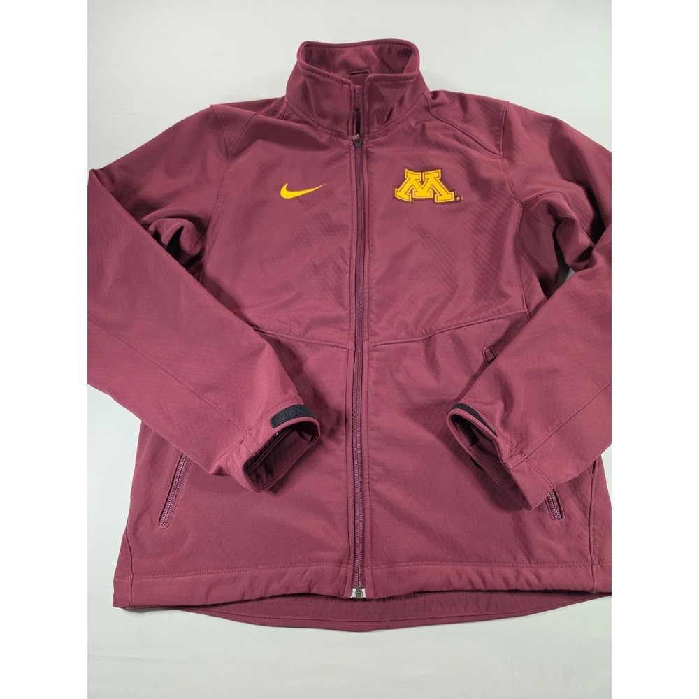 Nike Minnesota Golden Gophers Softshell Jacket Maroon Full Zip Mens Small